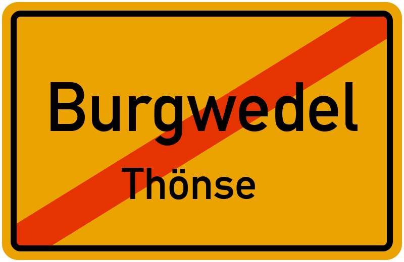 Ortsschild Burgwedel