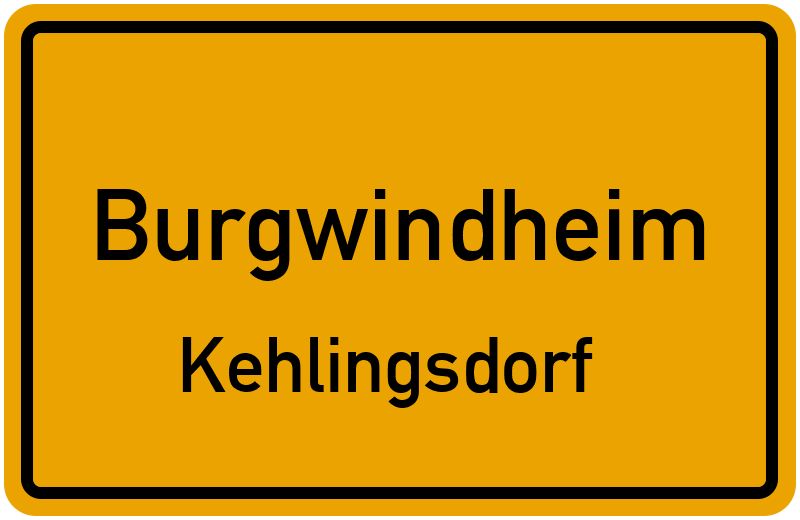 Ortsschild Burgwindheim