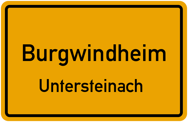 Ortsschild Burgwindheim