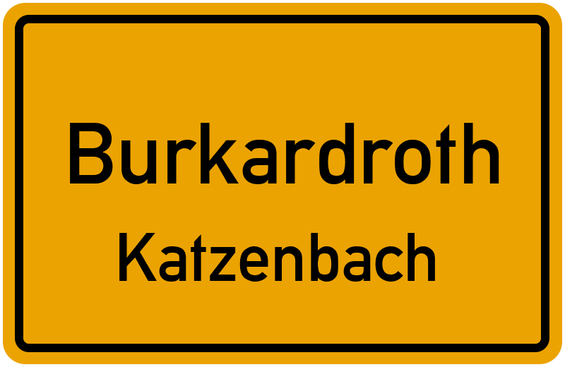 Ortsschild Burkardroth