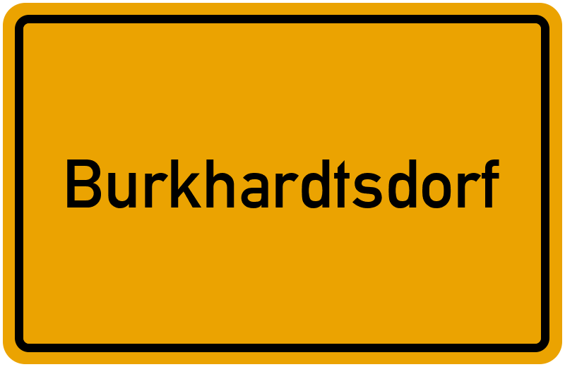 Ortsschild Burkhardtsdorf