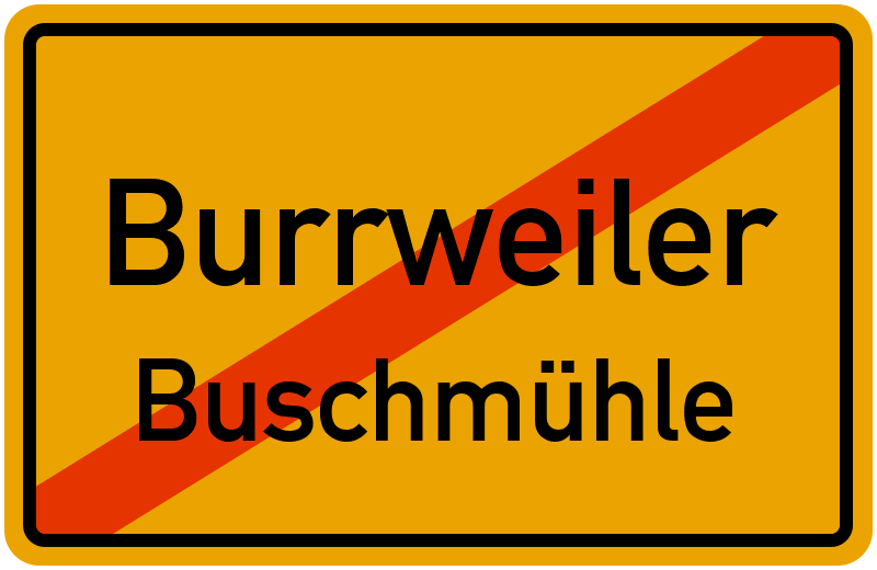 Ortsschild Burrweiler