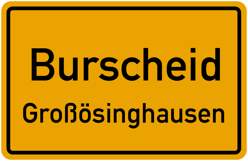 Ortsschild Burscheid