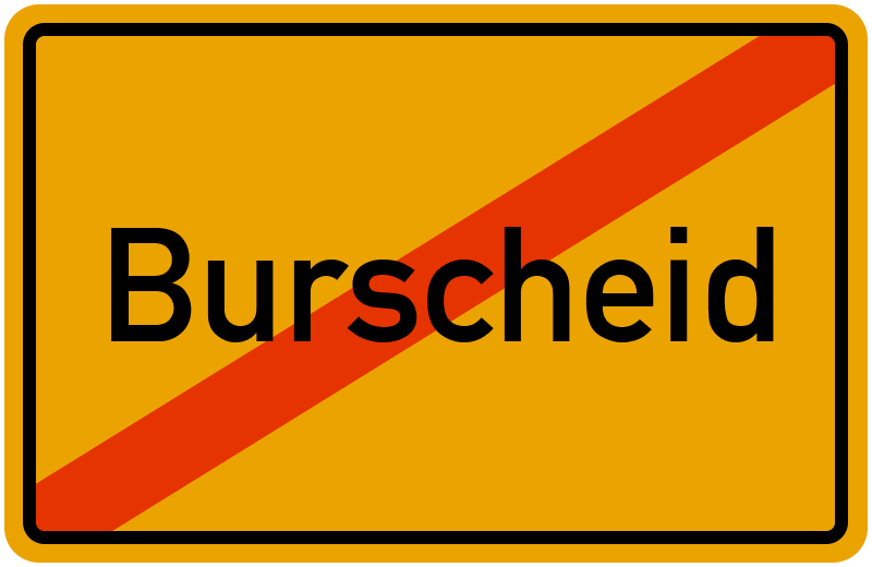 Ortsschild Burscheid