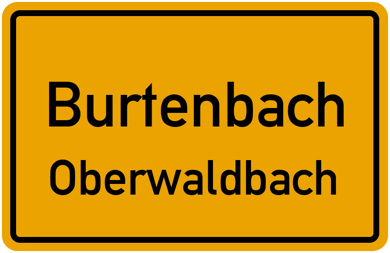 Ortsschild Burtenbach