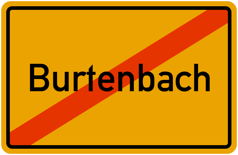 Ortsschild Burtenbach