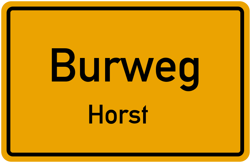 Ortsschild Burweg