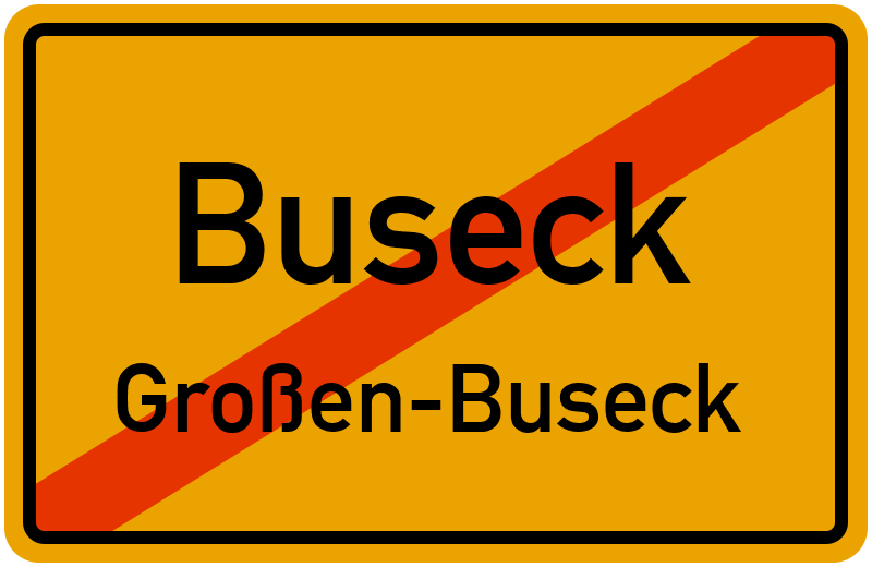 Ortsschild Buseck