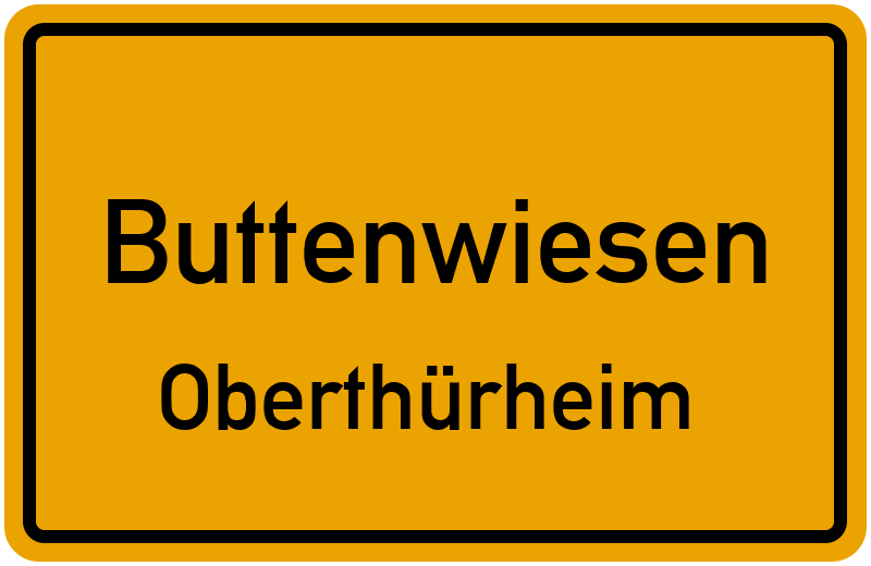 Ortsschild Buttenwiesen