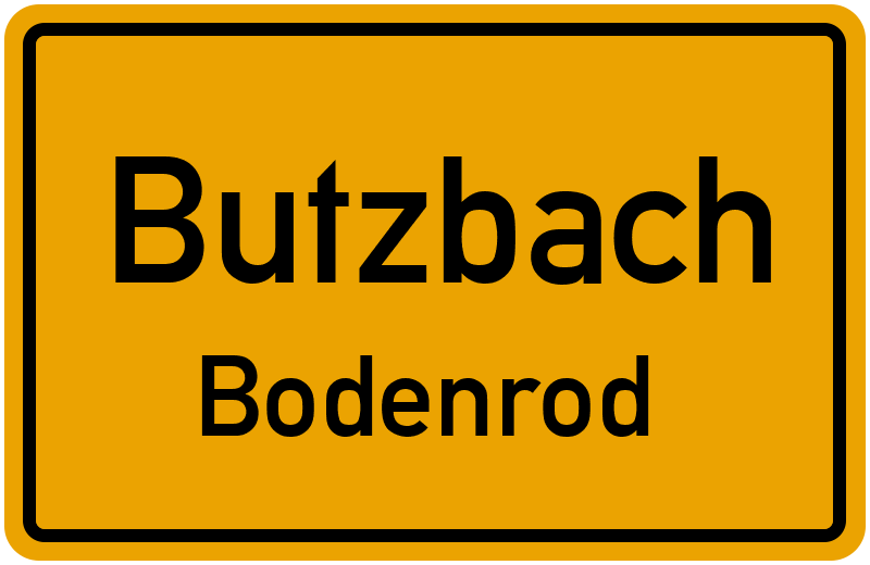 Ortsschild Butzbach
