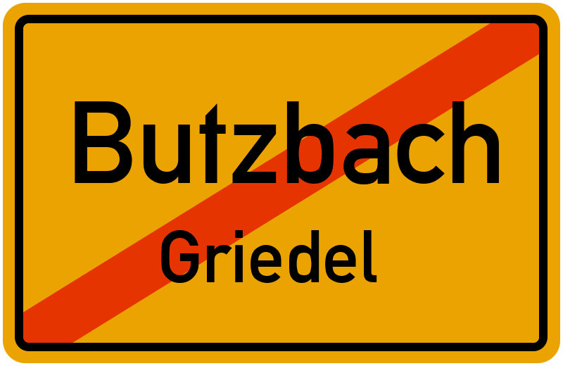 Ortsschild Butzbach