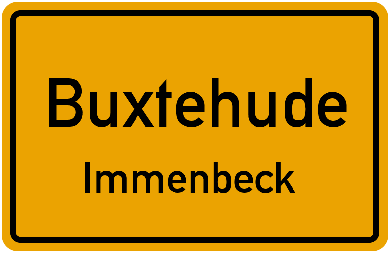 Ortsschild Buxtehude
