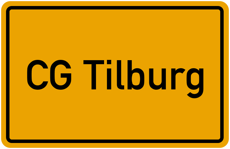 Ortsschild CG Tilburg