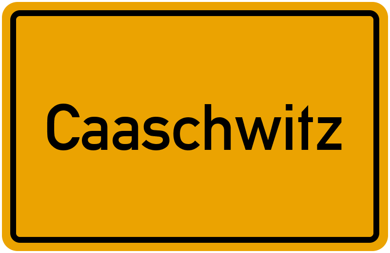 Ortsschild Caaschwitz
