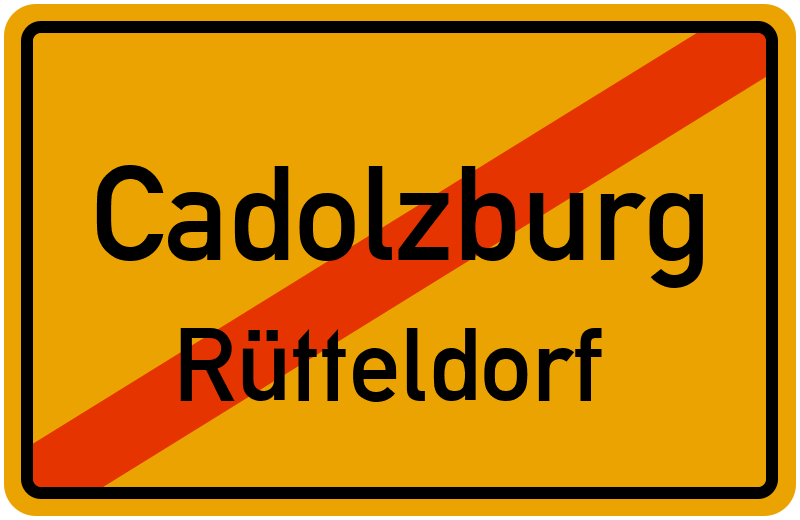 Ortsschild Cadolzburg