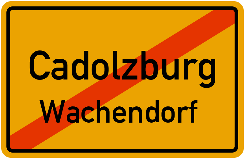 Ortsschild Cadolzburg