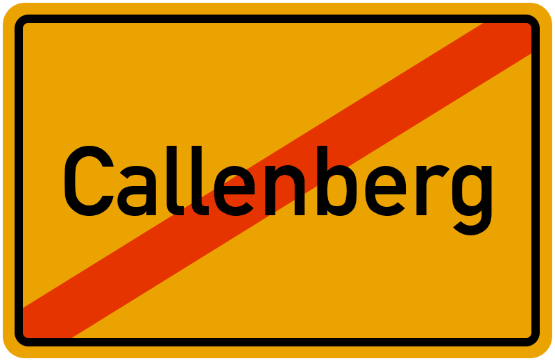 Ortsschild Callenberg