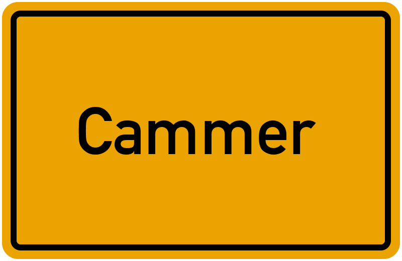 Ortsschild Cammer