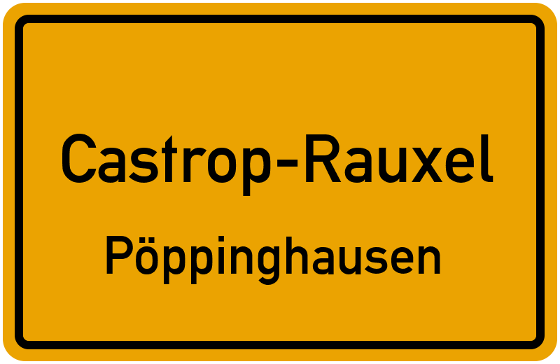 Ortsschild Castrop-Rauxel