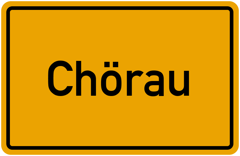 Ortsschild Chörau