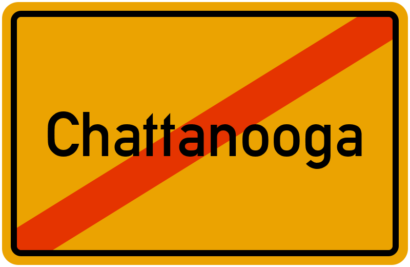 Ortsschild Chattanooga