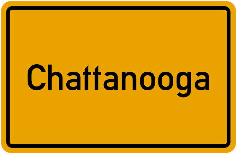 Ortsschild Chattanooga