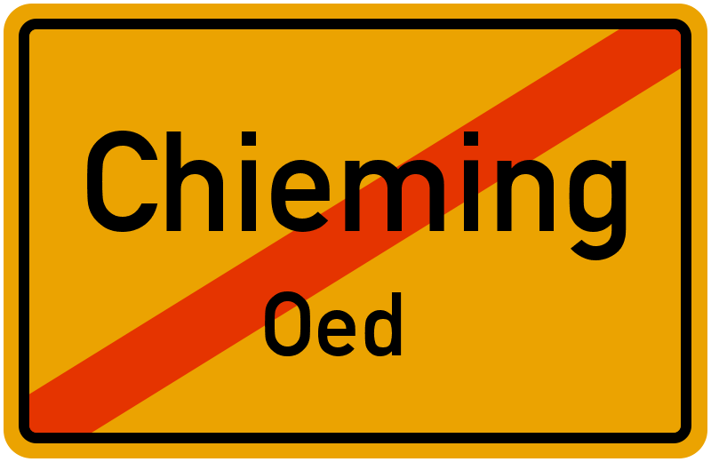 Ortsschild Chieming