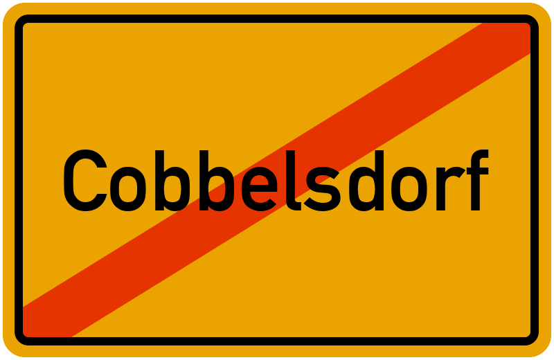 Ortsschild Cobbelsdorf