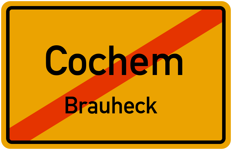 Ortsschild Cochem