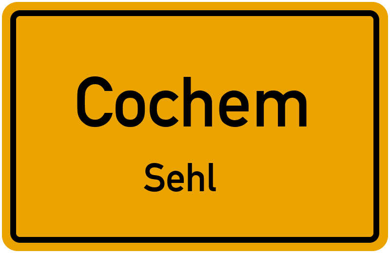 Ortsschild Cochem