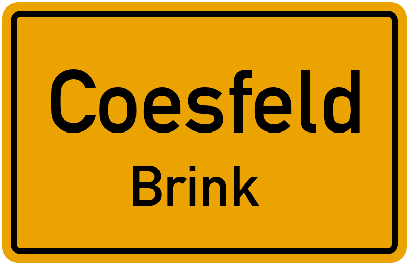 Ortsschild Coesfeld