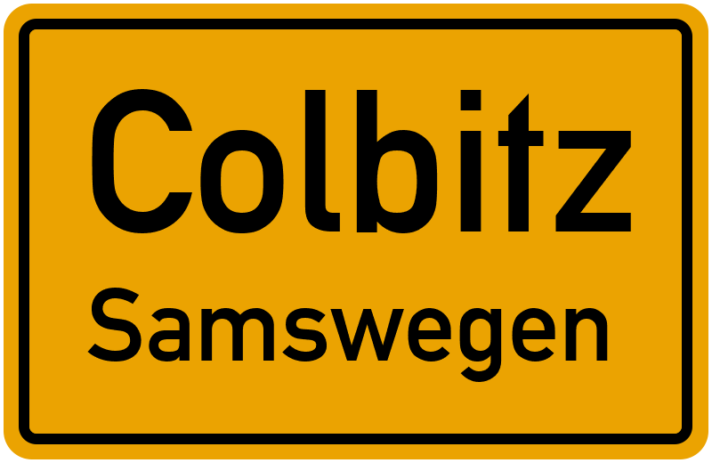 Ortsschild Colbitz