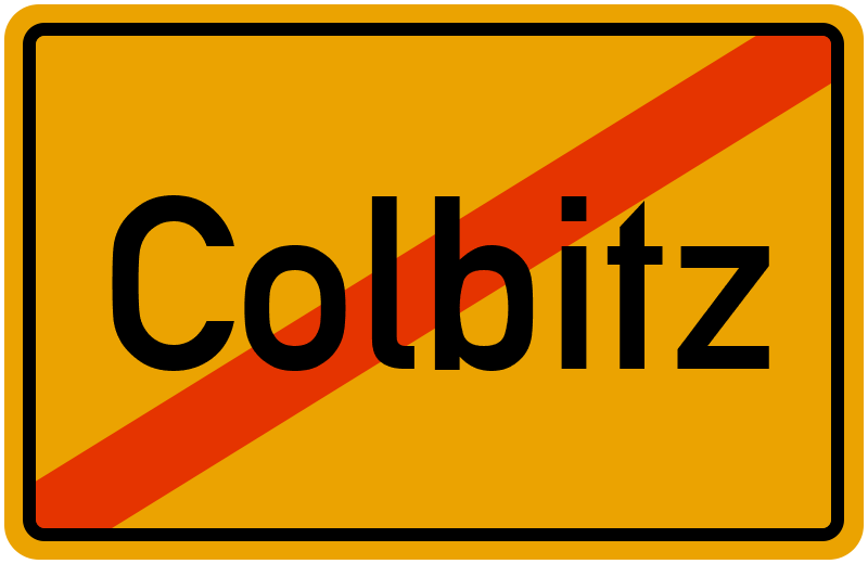 Ortsschild Colbitz