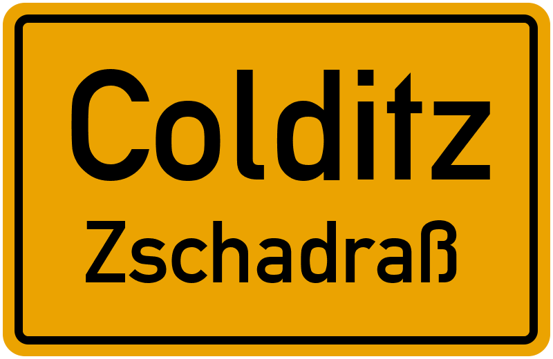 Ortsschild Colditz