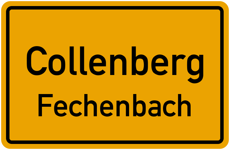 Ortsschild Collenberg
