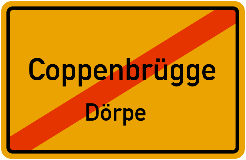 Ortsschild Coppenbrügge
