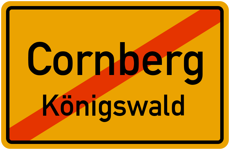 Ortsschild Cornberg