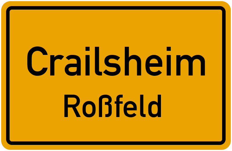 Ortsschild Crailsheim