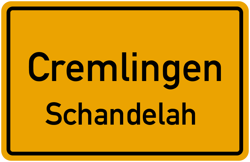 Ortsschild Cremlingen