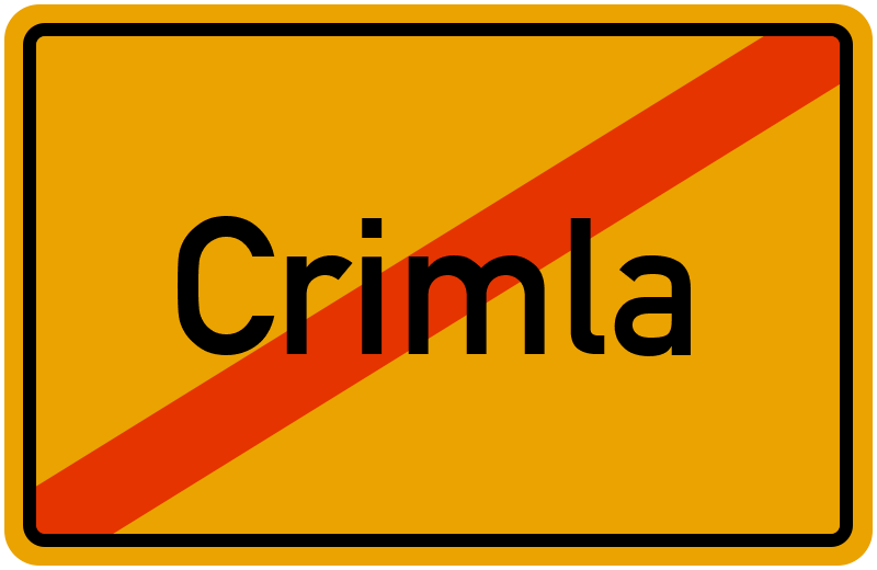 Ortsschild Crimla
