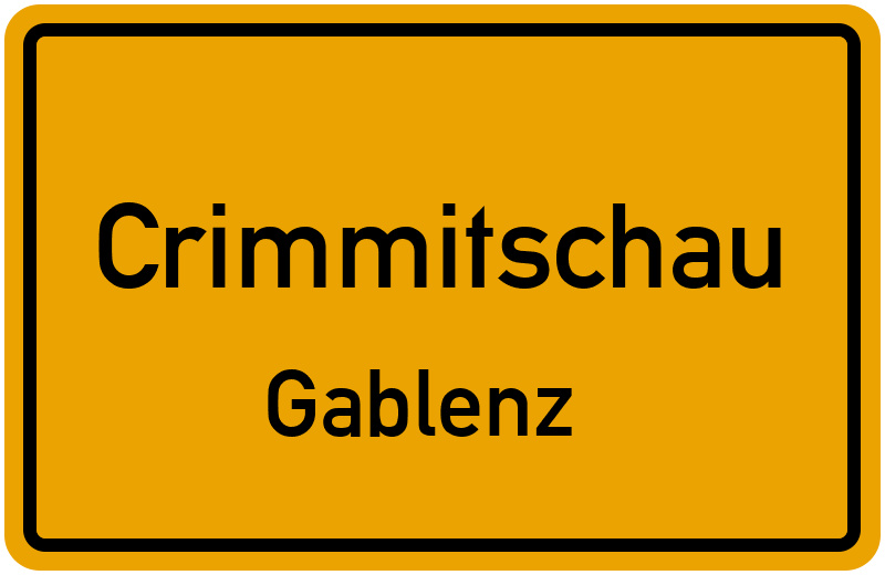 Ortsschild Crimmitschau
