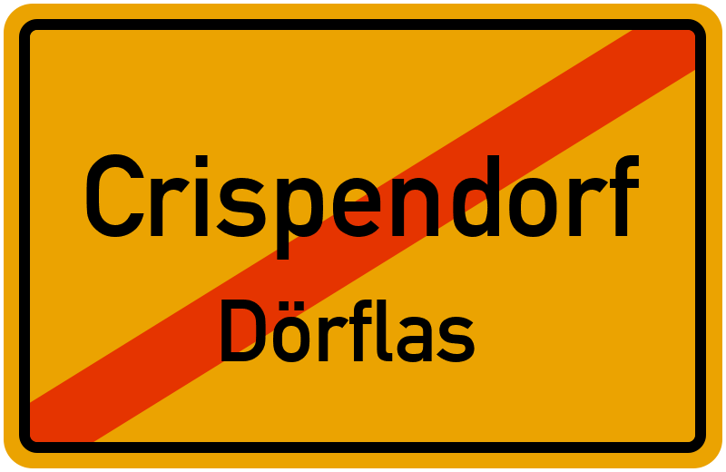 Ortsschild Crispendorf