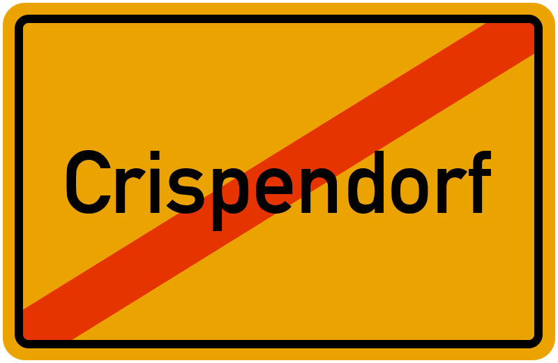 Ortsschild Crispendorf