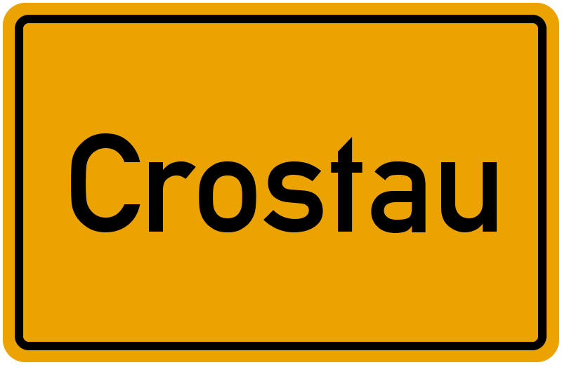 Ortsschild Crostau