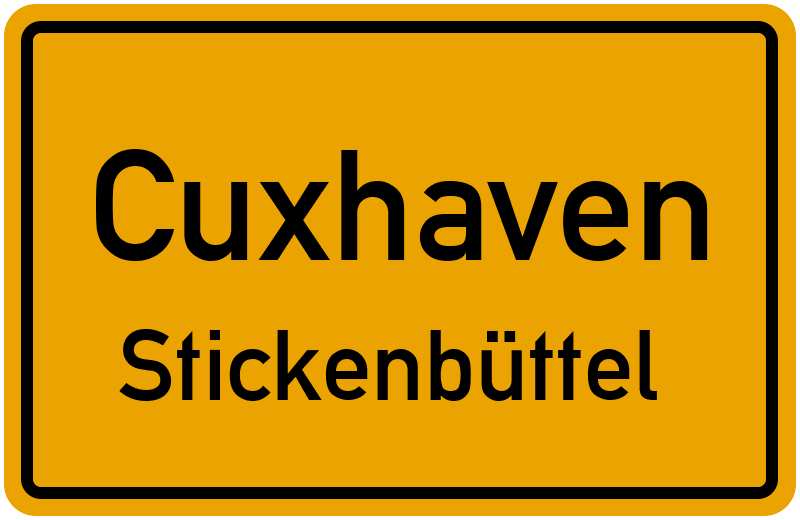Ortsschild Cuxhaven