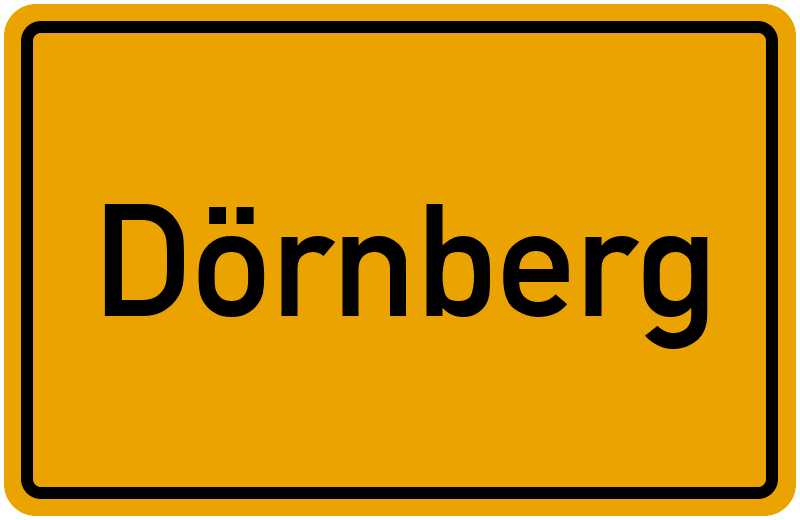 Ortsschild Dörnberg