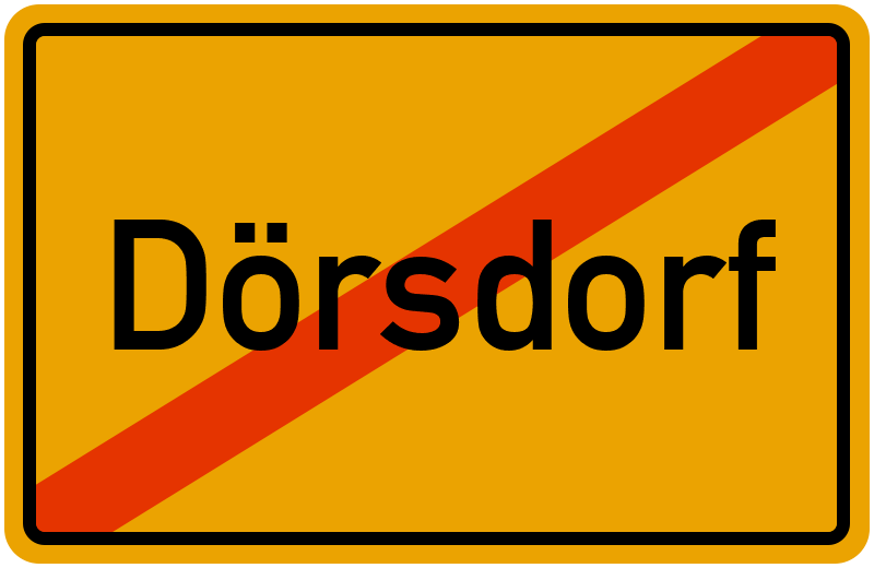 Ortsschild Dörsdorf