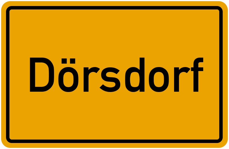 Ortsschild Dörsdorf