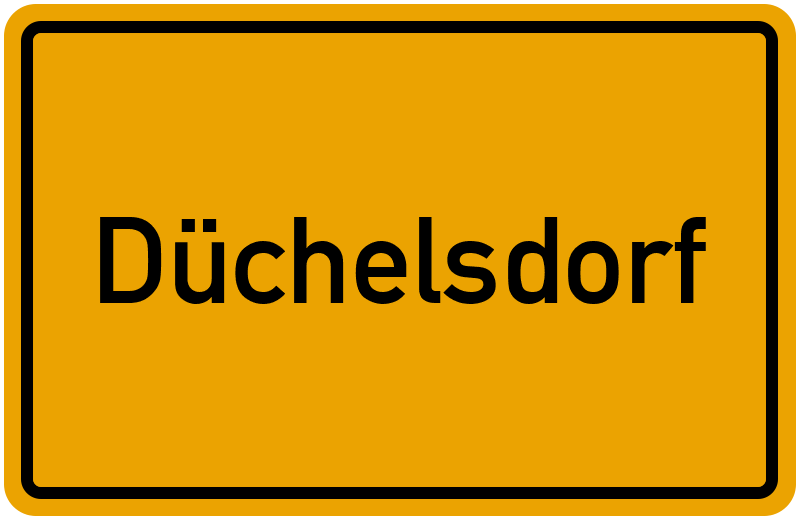 Ortsschild Düchelsdorf