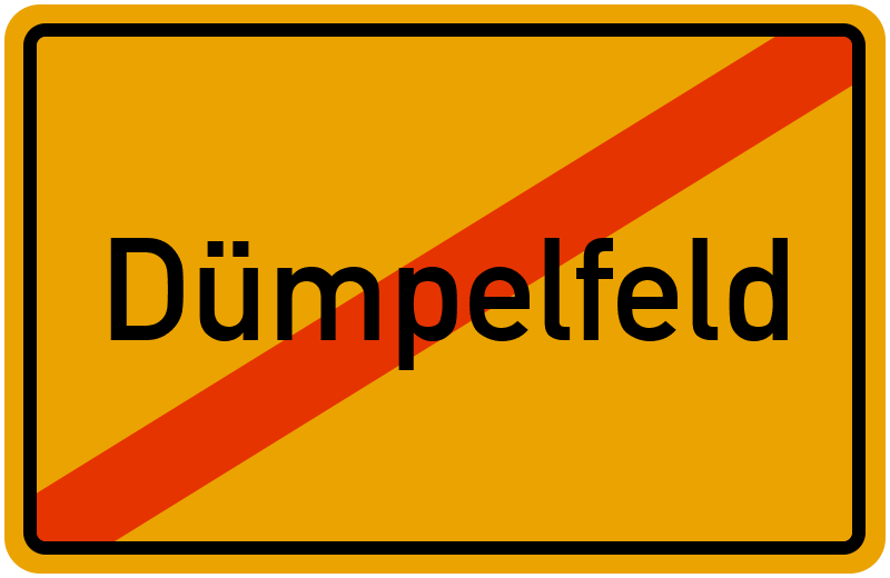 Ortsschild Dümpelfeld